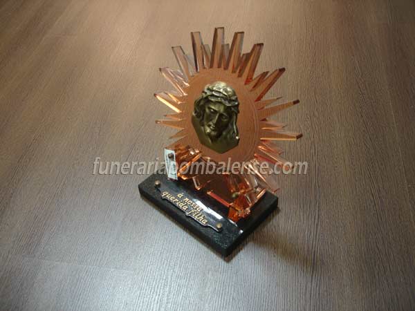 Lápides, Acrílico, Sol, Cristo, Lapide de cemitério em acrílico, cemitério, pedra, Agências Funerárias, Funerais, Portugal, Centro, Leiria, Coimbra, França, Suíça, Luxemburgo, Artigos funerários